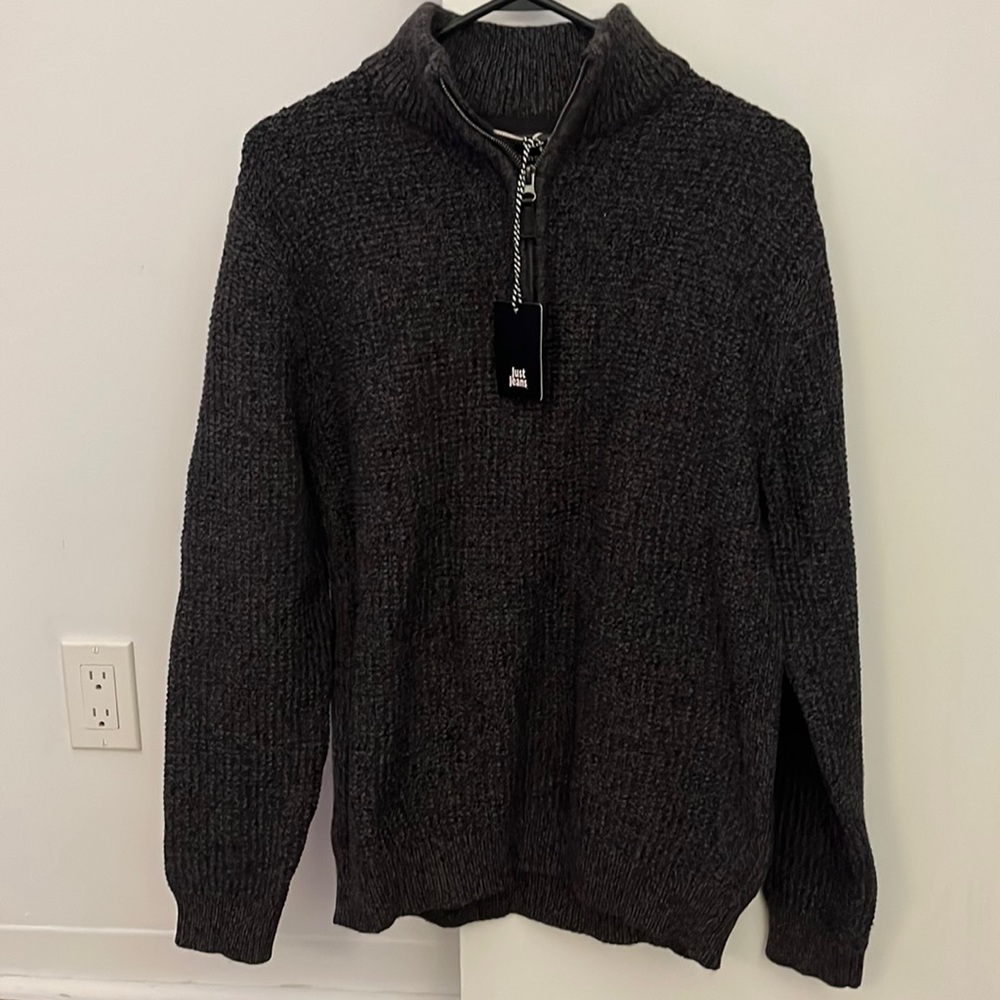 Cable Knit Premium 1/4 zip Pullover (Just Jeans)